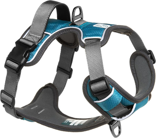 Embark Adventure Dog Harness, Reflective Trim XL Dog Harness for Extra Large Dogs No Pull - Military Grade Nylon, 2 Leash Clips & Gel Lined Handle. Soft & Padded Puppy Dog Harnesses for Any Breed